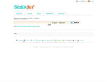 Tablet Screenshot of en.sozlukte.com